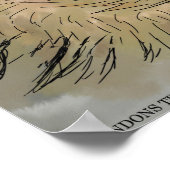 Funny Kiwi-vogels die naar hun Poster van fruit ne (Hoek)