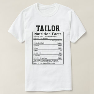 Funny Kleermaker Voedingsfeiten Naaihumor Cadeau T-shirt