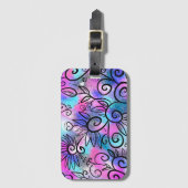 Funny kleine vogel bagagelabel (Voorkant (verticaal))