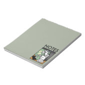 FUNNY KLERICAL RECEPTIONIST UNICORN NOTEPAD NOTITIEBLOK (Linkerzijde)