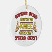 Funny Knee-chirurgie Keramisch Ornament (Rechts)