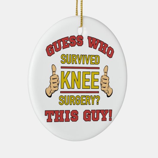 Funny Knee-chirurgie Keramisch Ornament (Rechts)