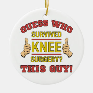 Funny Knee-chirurgie Keramisch Ornament