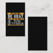 Funny Knee Replacement Ouder Gray Hair Surgery Visitekaartje (Voorkant / Achterkant)