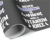 Funny Knee Replacement Woman Surgery Recovery Gift Cadeaupapier (Rol Hoek)