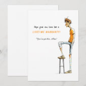 Funny Knee Surgery Get Well Card – Rock This Joint Kaart (Voorkant / Achterkant)