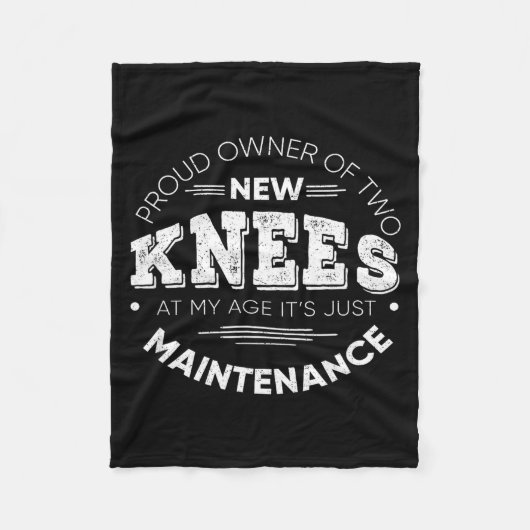Funny Knee Surgery Proud Owner Of New Knees Gift  Fleece Deken (Voorkant)