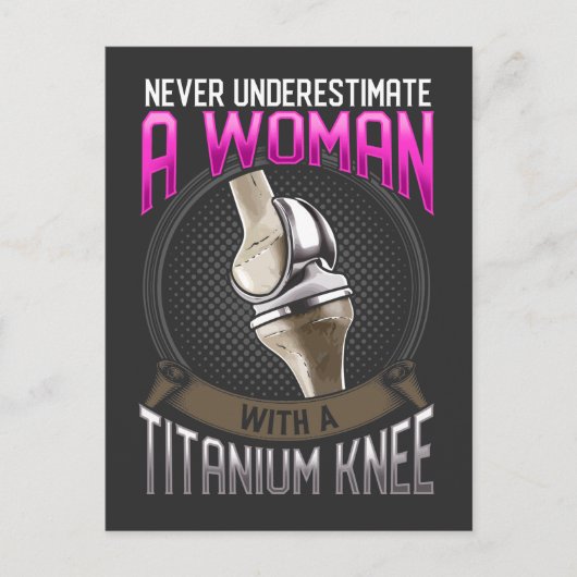 Funny Knee Surgery Recovery Hospital Briefkaart (Voorkant)