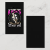 Funny Knee Surgery Recovery Hospital Visitekaartje (Voorkant / Achterkant)