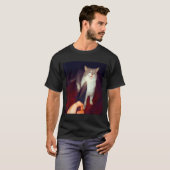 Funny Knife Cat Meme T-shirt (Voorkant volledig)