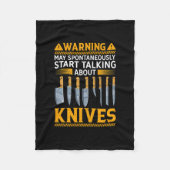 Funny Knife Collector Design Mannen Vrouw Fleece Deken (Voorkant)