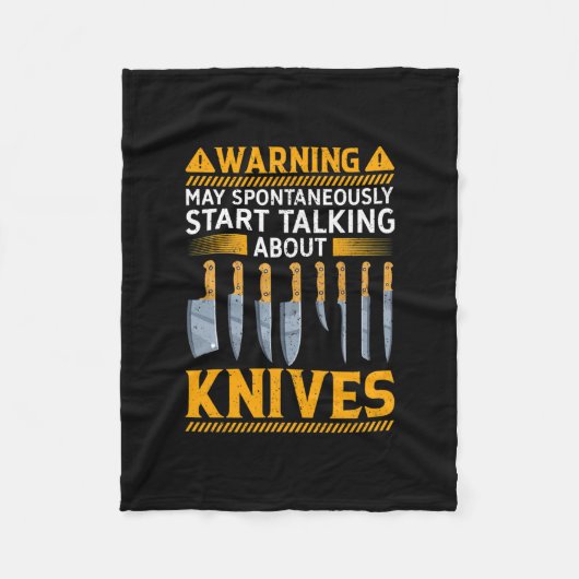 Funny Knife Collector Design Mannen Vrouw Fleece Deken (Voorkant)