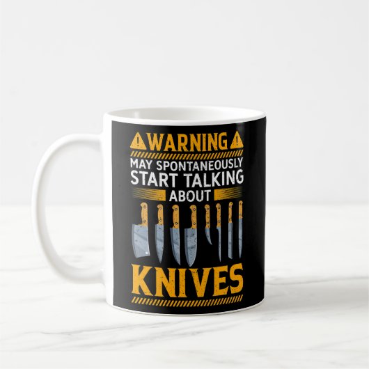 Funny Knife Collector Design Men Women Knife Koffiemok (Links)