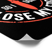 Funny Knife Thrower I Throw Knives Poster (Hoek)