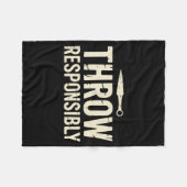 Funny Knife Throwing  Fleece Deken (Voorkant (Horizontaal))