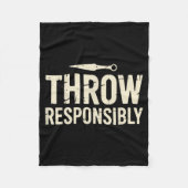 Funny Knife Throwing  Fleece Deken (Voorkant)