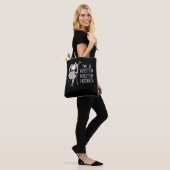 Funny Knitter Crafting Knitting Yarn Lover Tote Bag (Op model)