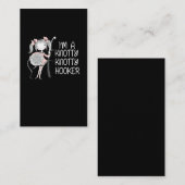 Funny Knitter Crafting Knitting Yarn Lover Visitekaartje (Voorkant / Achterkant)