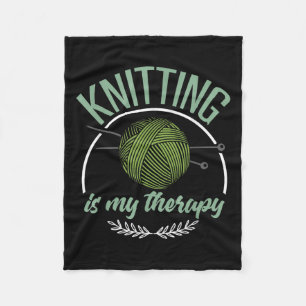 Funny Knitter Shirt Joke Knitter Quote I Love Kni Fleece Deken