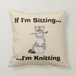 Funny Knitters Cushion Kussen