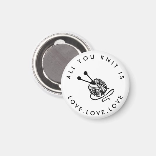 Funny Knitting Alles wat je breekt is liefde Magneet (Voorkant / Achterkant)