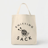 Funny Knitting Ball Sack Tote Bag (Voorkant)