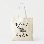 Funny Knitting Ball Sack Tote Bag (Voorkant)