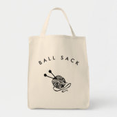 Funny Knitting Ball Sack Tote Bag (Voorkant)