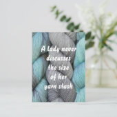 Funny Knitting Briefkaart (Staand voorkant)