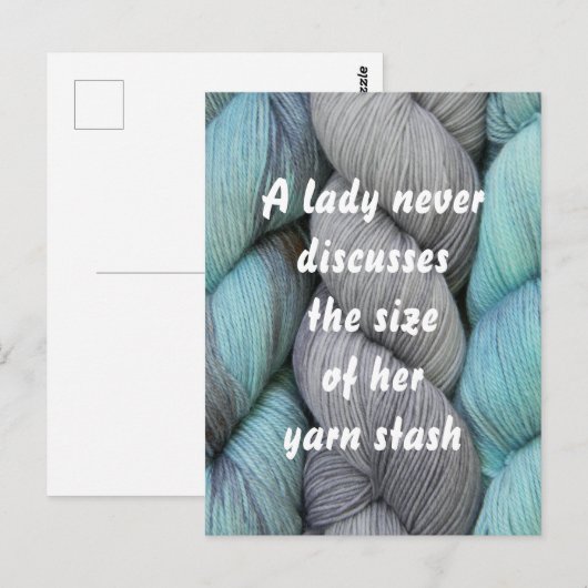 Funny Knitting Briefkaart (Voorkant / Achterkant)