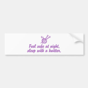 Funny Knitting Bumpersticker