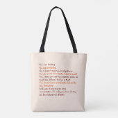 Funny Knitting Conversation Moederdag Mam Yarn Tote Bag (Achterkant)