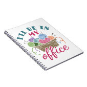 Funny Knitting Crocheting Ik ben in mijn Kantoor Notitieboek (Rechterzijde)