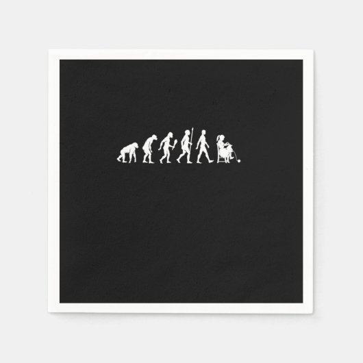 Funny Knitting Evolution Knitter Gift Idea Servet (Voorkant)