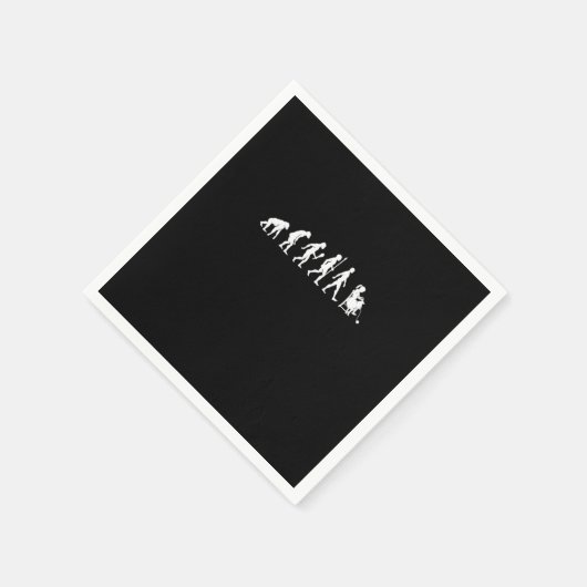 Funny Knitting Evolution Knitter Gift Idea Servet (Hoek)