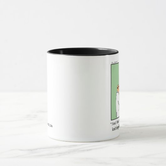 Funny Knitting Humor Mok Gift (Midden)