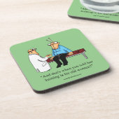 Funny Knitting Humor Onderzetter Set Gift (Linkerzijde)