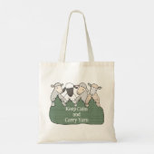 Funny Knitting Lover Gift custom Text Yarn Ball Tote Bag (Achterkant)