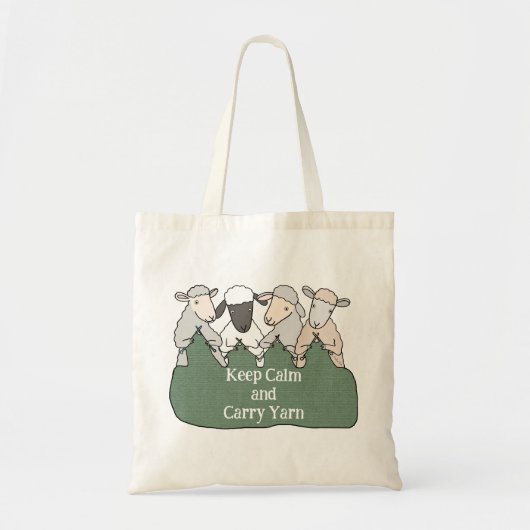 Funny Knitting Lover Gift custom Text Yarn Ball Tote Bag (Voorkant)