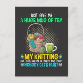 Funny Knitting Moeder Naaldwerk Tea Lover Mam Briefkaart (Voorkant)