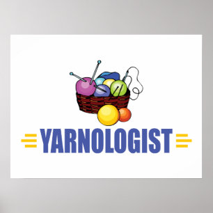 Funny Knitting Poster