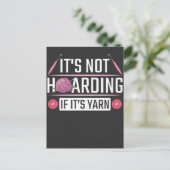 Funny Knitting Quote Crochet Yarn Knitter Briefkaart (Staand voorkant)