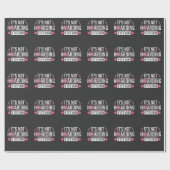 Funny Knitting Quote Crochet Yarn Knitter Cadeaupapier (Vlak)