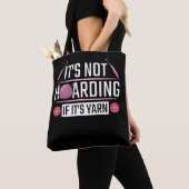 Funny Knitting Quote Crochet Yarn Knitter Tote Bag (Dichtbij)