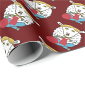 Funny Knitting Sheep Cadeaupapier (Rol Hoek)