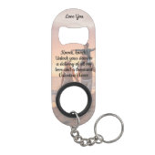 Funny Knock Knock Valentine's Love Poem Photo Mini Flessenopener (Achterkant)