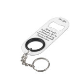 Funny Knock Knock Valentine's Love Poem White Mini Flessenopener (Achterkant Gekanteld)