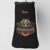 Funny  Knucklehead Academy Skull Golfheadcover (Draai 90)