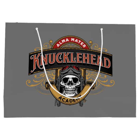 Funny  Knucklehead Academy Skull Groot Cadeauzakje (Achterkant)