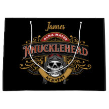 Funny  Knucklehead Academy Skull